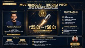Multibagg AI on Shark Tank India Season 5: The Founder Who Doubled His Own Valuation