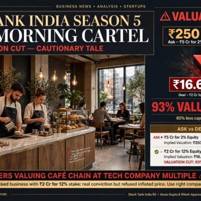 Every Morning Cartel on Shark Tank India Season 5: The Season's Biggest Valuation Cut